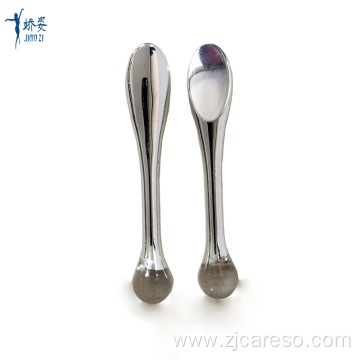 Silver Plastic Cosmetic Spatula Makeup Tools